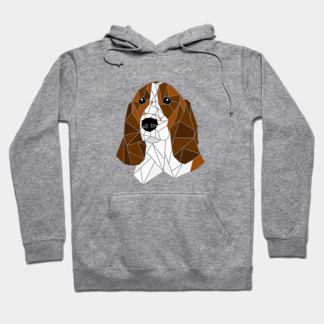 Basset Hound Stained Glass Hoodie by inotyler